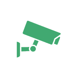 An unattended dusty CCTV camera